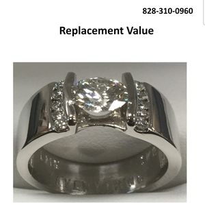 1 carat, custom-made diamond ring